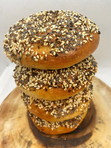 Everything Sourdough Bagels