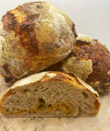 Aged Cheddar and Jalapeno Sourdough